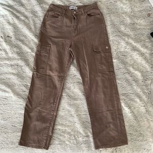 SONG Brown Cargo Pants for Women